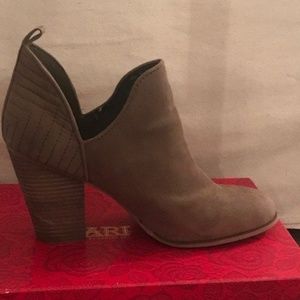 grey taupe shoe bootie
